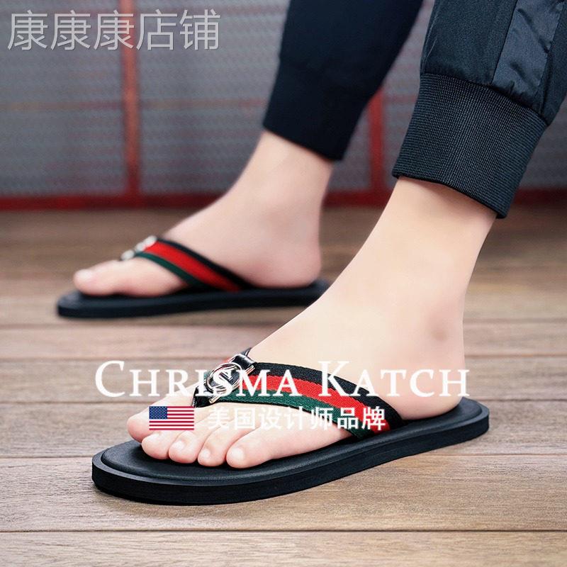 出口美国Chrisma Katch~人字拖男凉拖鞋夹脚沙滩鞋外穿轻便凉鞋