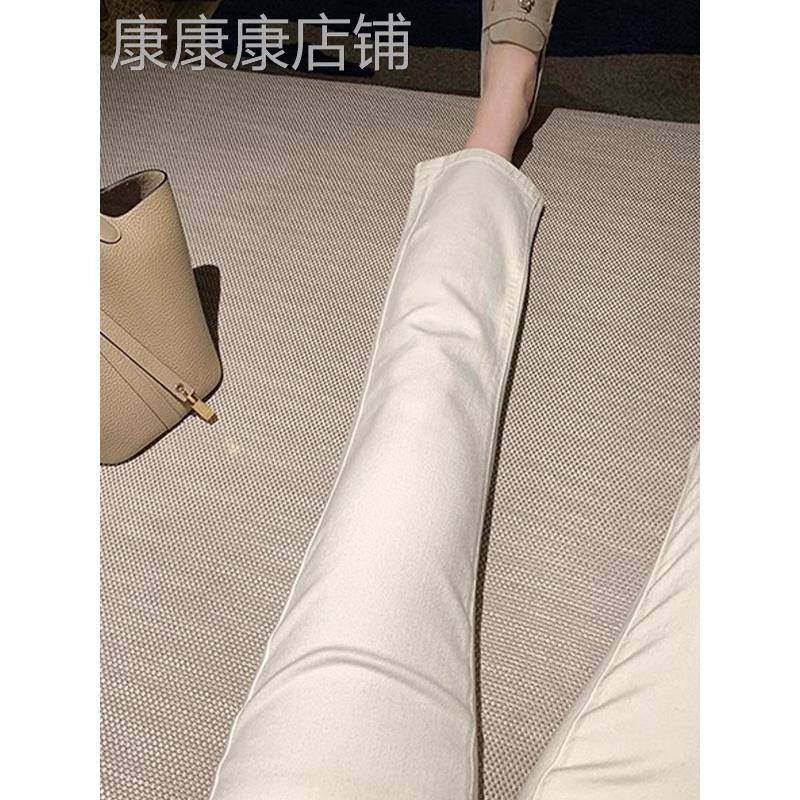 直筒牛仔裤女夏季薄款2025新款高腰显瘦小个子九分休闲法棍烟管裤