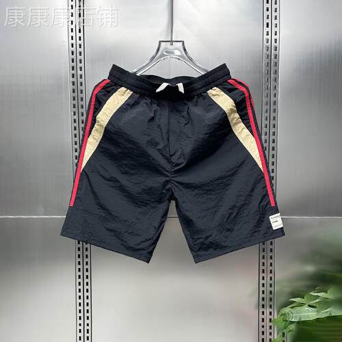 MUSONMU2025夏季薄款速干五分裤男士沙滩裤运动中裤时尚潮牌短裤