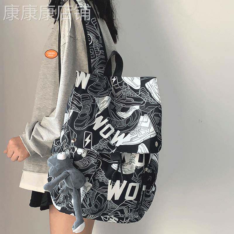 香港代购2026新款后揹包女韩版简约揹包书包男大学生大容量电脑包
