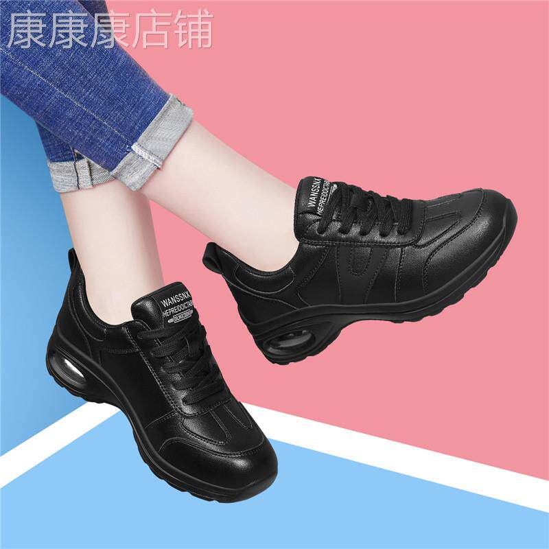真皮舞蹈鞋女2026新款春季软底练功鞋外穿舞步鞋时尚广场舞跳舞鞋