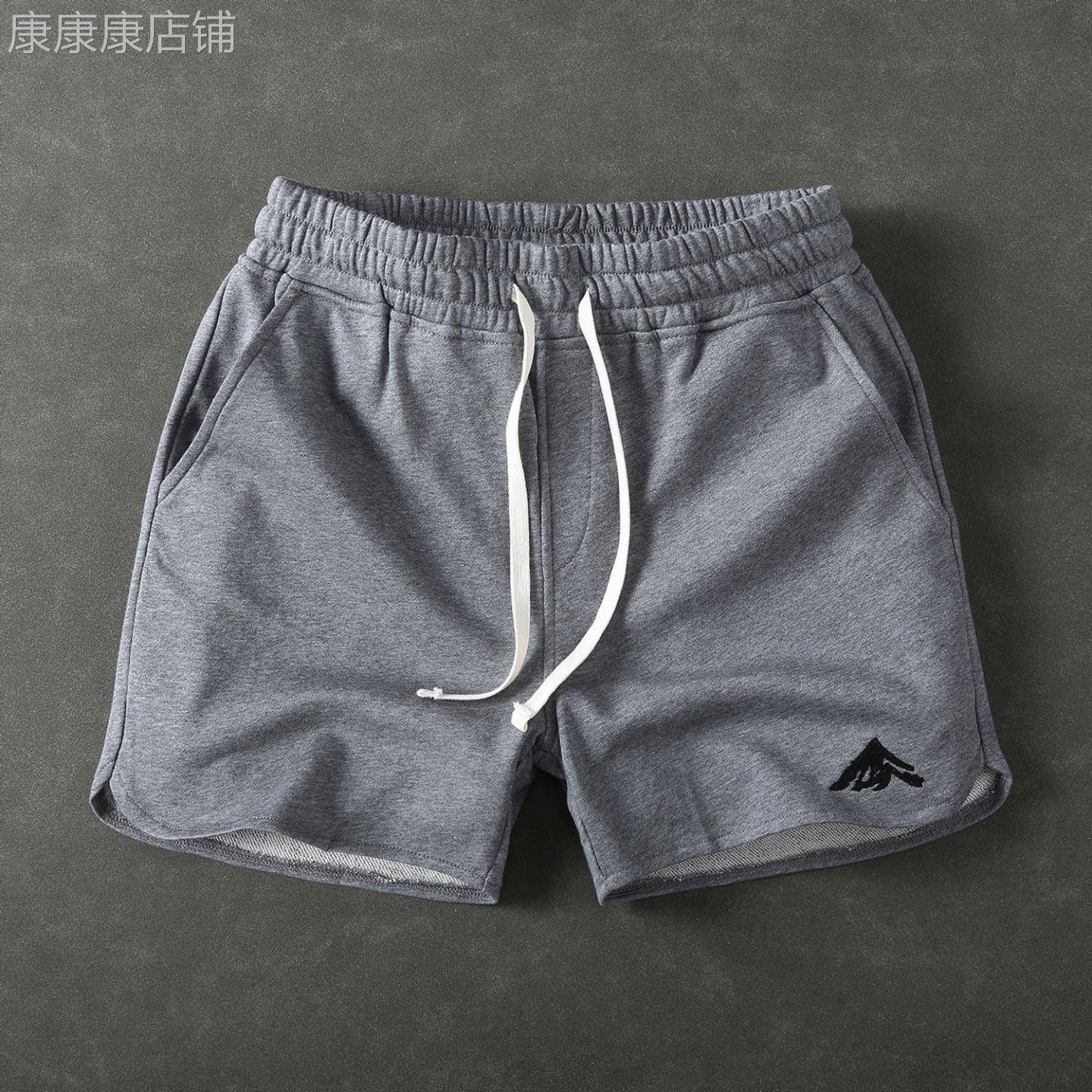 UASK纯棉运动短裤男夏季2026新款健身跑步高端休闲男士三分裤宽松