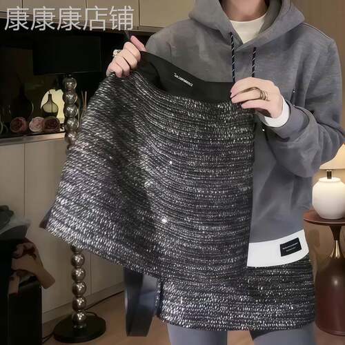 亮片短裙女2026春季新款洋派亮闪高腰显瘦小香风气质时尚半身裙