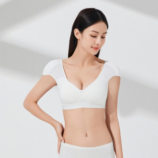 莱朔丝春夏深V领性感垫肩内衣无痕舒适直角肩背心一体式 文胸罩