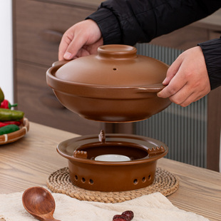 打边炉砂锅碳炉耐高温陶瓷沙锅煲商用小火锅串串香牛杂煲炖锅浅锅