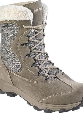 代购Meindl女士雪地靴防水保暖防滑户外靴高筒系带女式冬季鞋