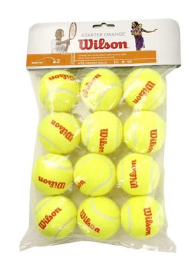 代购Wilson威尔胜网球低弹跳适合初学者练习用球稳定反弹橙色