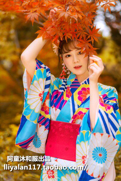 Atongmu 2019 ! YUKATA Japan formal wear kimono bathrobe tradition Four seasons kimono Polyester fiber Blue Snowin the Women's clothing/Boutique , Costume/National costume/Stage costumes , National costume/Costumes  category - from Buy2taobao.com to provide professional Taobao agent buy service