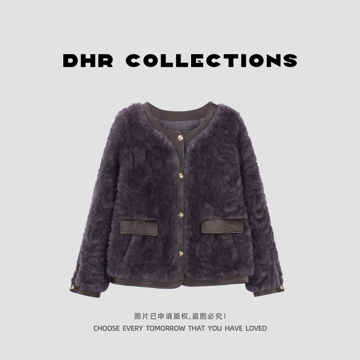 豆豆DD【千金女主】小香风百搭保暖毛毛外套女时尚百搭-860925DW,女装/女士精品,短外套,淘宝优惠券,粉丝福利购,淘宝优惠卷