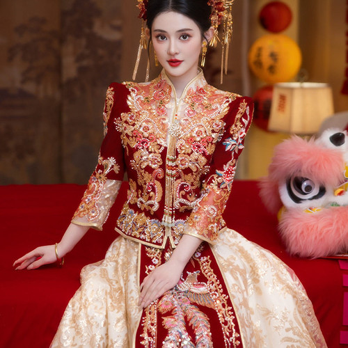 帛闻2025新款中式秀禾服