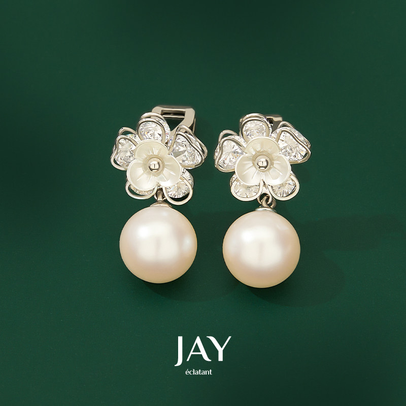 JAY温柔花朵珍珠耳夹女小众设计感森系耳饰轻奢高级感无耳洞耳环,饰品/流行首饰/时尚饰品新,耳夹,淘宝优惠券,粉丝福利购,淘宝优惠卷