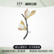 JAY白玉兰花胸针高端精致胸花西装 别针生日38妇女节礼物送妈妈