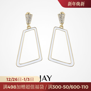 JAY耳夹无耳洞女冷淡风高级感法式 耳饰 耳骨夹耳环适合方圆脸