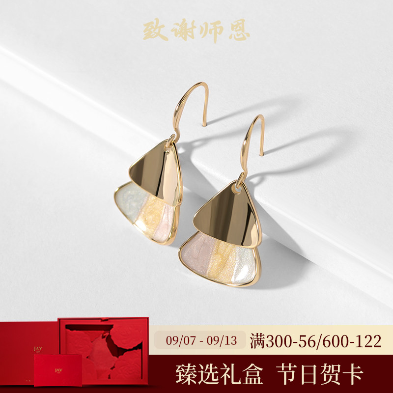JAY轻奢艺术风耳环夏季气质耳坠图片
