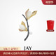 JAY白玉兰花胸针高端精致时尚 胸花秋冬衣服配饰西装 别针生日礼物