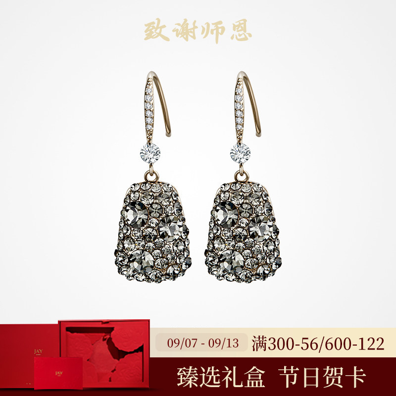 JAY复古精致通勤小众耳环女图片