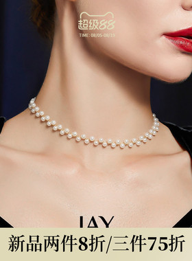 JAY法式小米珠仿珍珠项链夏季