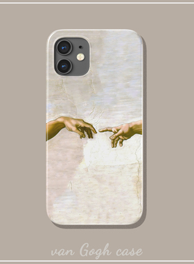 北欧米开朗基罗壁画创世纪艺术生手机壳适用于华为mate60/nova11苹果14promax菲林iPhone15三星s23+个性p50