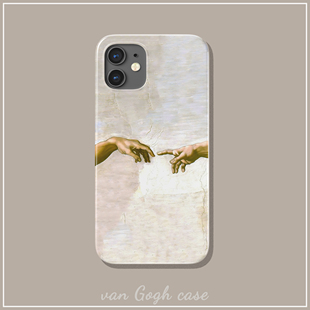 p50 个性 北欧米开朗基罗壁画创世纪艺术生手机壳适用于华为mate60 nova11苹果14promax菲林iPhone15三星s23