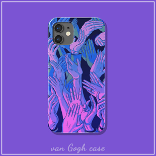 ins潮牌蒸汽波手机壳适用于苹果14全包iphone12荣耀30s华为p40pro三星s22 vivox80菲林mate50 硬壳xr一加9个性