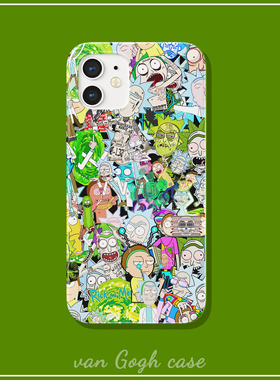 瑞克和莫蒂动漫人物合集手机壳适用于iPhone14promax硬壳华为p50p