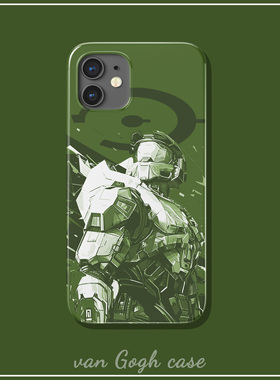 halo光环士官长手机壳适用于苹果14promax三星s23+小米14防摔红米note12tpro菲林iPhone15华为p60/nova11半包