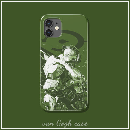 halo光环士官长手机壳适用于苹果14promax三星s23+小米14防摔红米note12tpro菲林iPhone15华为p60/nova11半包