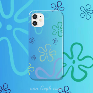 创意海绵宝宝比奇堡天空动漫手机壳适用于华为mate40硬壳iphone14