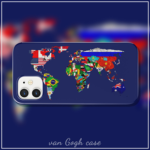 创意个性 iqoo10 世界地图手机壳适用于iPhone14promax华为nova8苹果13小米12畅享20plus硬壳vivox80三星s10