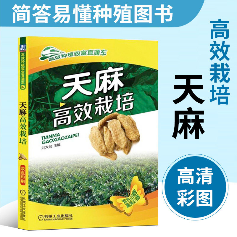天麻高效栽培 天麻种植技术书籍 天麻病虫害诊断及综合防治技术 天麻种子种苗高产栽培与加工利用 中药材种植书籍天麻周年管理图片
