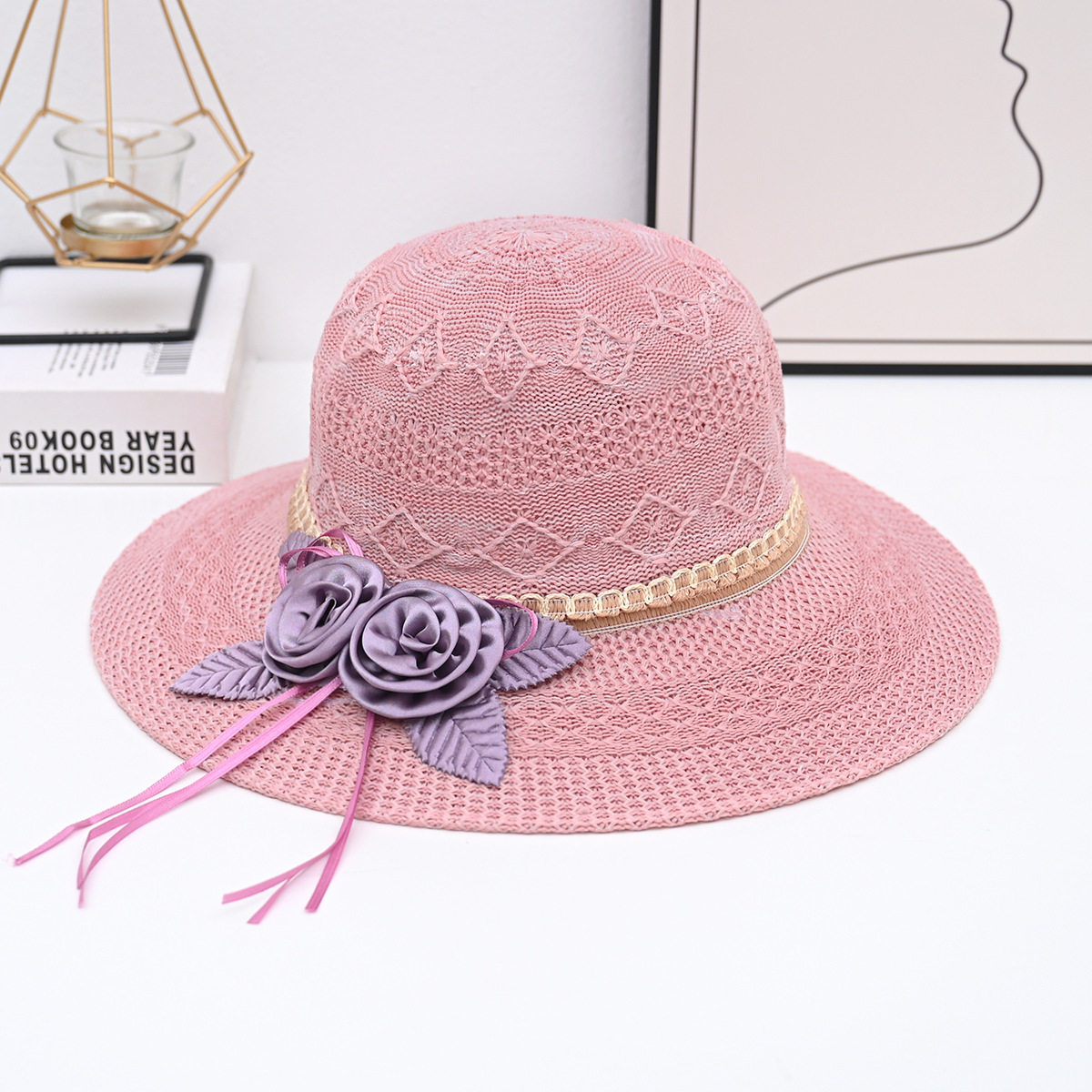 帽子女夏季新款大帽檐防晒帽出游户外防紫外线太阳帽海边沙滩草帽