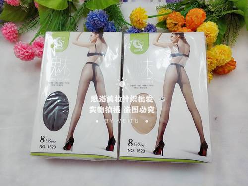 8D天鹅绒超薄肤色黑丝袜女性感魅力T裆连裤袜超透无痕肤连6双包邮