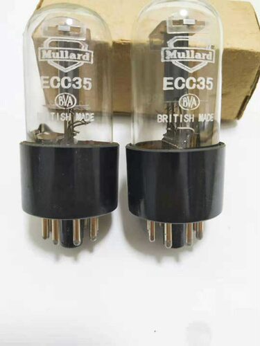 全新英国大盾ECC35电子管代6SL7 6N9P.6H9C 5693胆机功放用