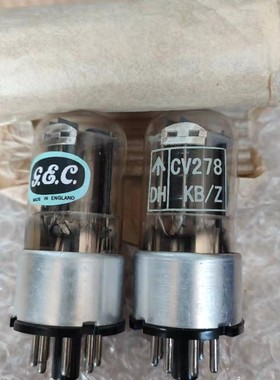 全新GEC英国CV278 CV1988电子管代6SN7GT 6H8C  ECC33黑屏方环