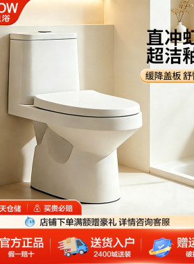 箭牌马桶家用虹吸式小户型静音大冲力防臭节水马桶坐便器AFB11510