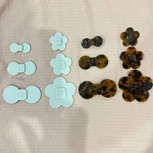 韩系甜美气质粉色蝴蝶结字母少女百搭扎马尾高级感werwer鸭嘴夹