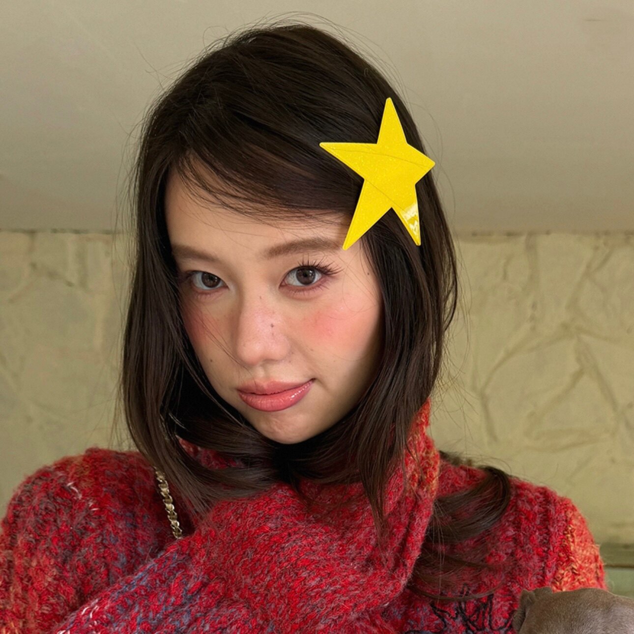 小众甜酷y2k辣妹五角星发夹个性潮流星星发卡细闪夹子个性弹簧夹