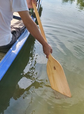 woodenship手工木船桨防水桨1.5米木桨舵独木舟桨精品桨Oars