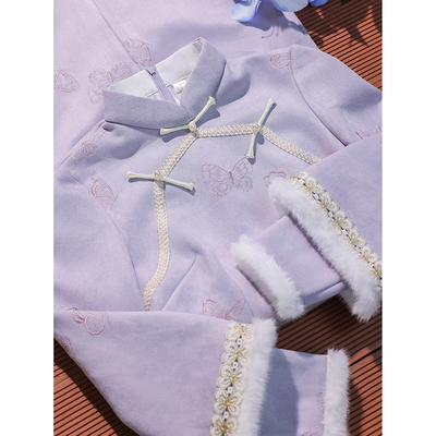 花满絮绝美新中式旗袍冬装旗袍