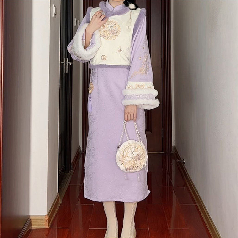 2024秋冬新款改良汉服套装女