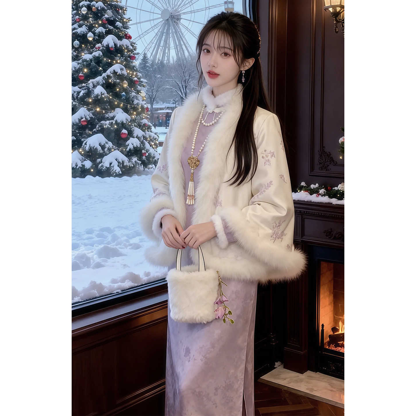 新中式国风套装独特漂亮绝美斗篷