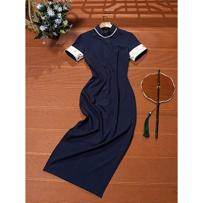 上班可以穿着的旗袍改良年轻款