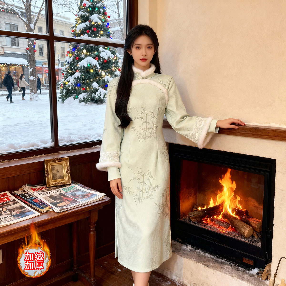 新中式女冬季旗袍2025新款改良