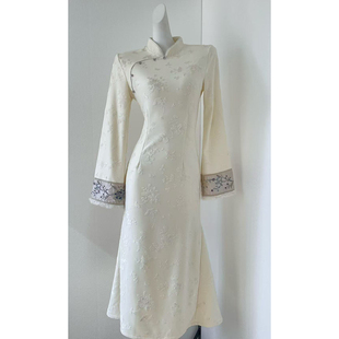 新中式温柔风改良旗袍高端大气上档次年轻款气质连衣裙2025冬季新