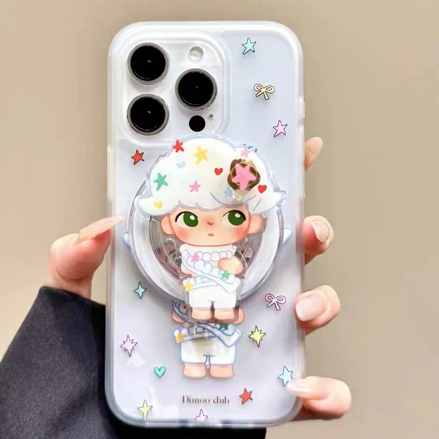 星星小羊男孩磁吸支架适用小米14手机壳12软mix4防摔civi3全包10青春版60女k70红米turbo3/note13pro/k50至尊