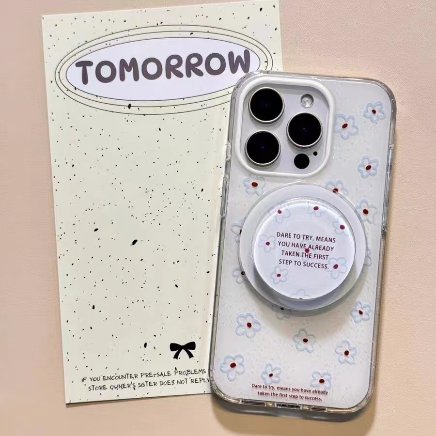 ins蓝色小花磁吸支架适用红米k70手机壳60e/40/50note13pro软11防摔8/9全包turbo3女12/k50游戏增强至尊版小