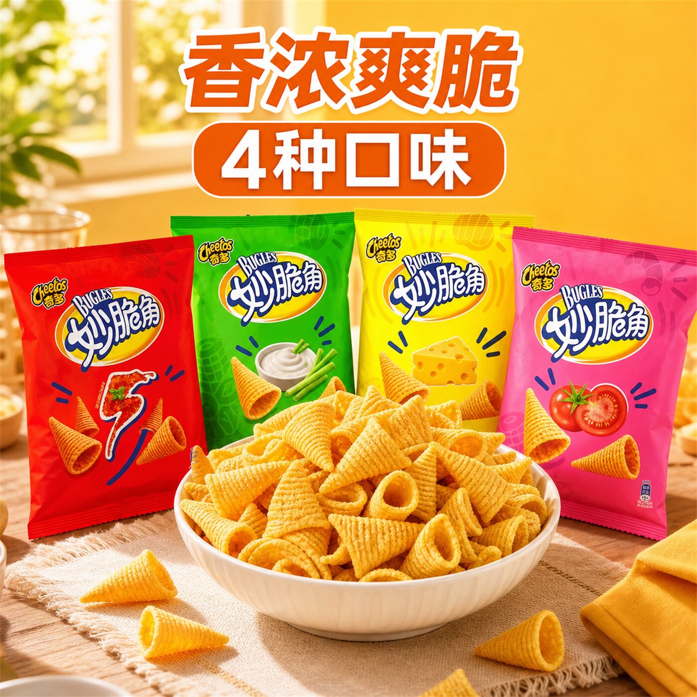 妙脆角小包装乐事奇多尖角脆混合多口味组合商用休闲小吃零食批发