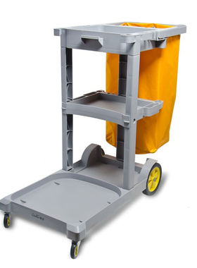 超宝D-11-1多功能清洁手推车灰色不带盖酒店物业保洁收纳车清包车