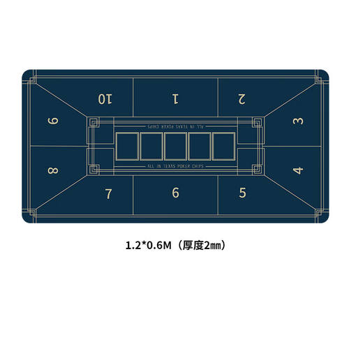 桲晟高端加厚德州扑克桌布垫套装棋牌室橡胶筹码桌垫桌面台垫定制