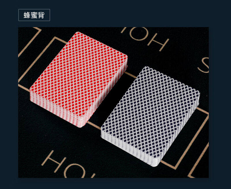 博圣棋礼德州扑克PVC塑料大字双面磨砂扑克牌耐磨手感好一中包12